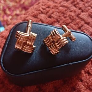 Vintage Golden Cuff Links